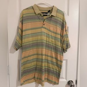 Vintage Cotton Traders Striped Polo